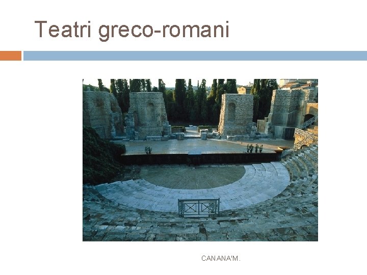 Teatri greco-romani CANANA'M. 