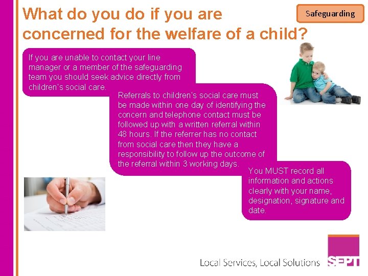 Safeguarding What do you do if you are concerned for the welfare of a Safeguarding What do you do if you are concerned for the welfare of a