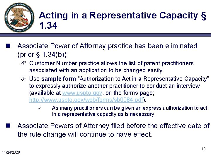 Acting in a Representative Capacity § 1. 34 n Associate Power of Attorney practice