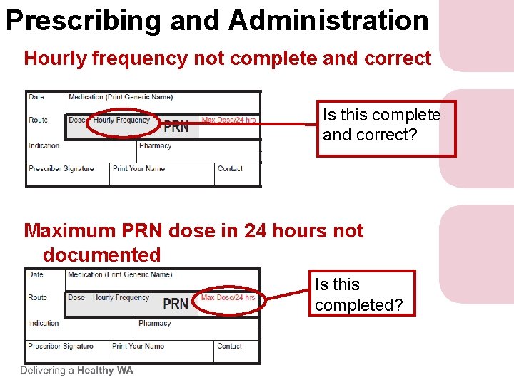 Prescribing and Administration Hourly frequency not complete and correct Is this complete and correct? Prescribing and Administration Hourly frequency not complete and correct Is this complete and correct?