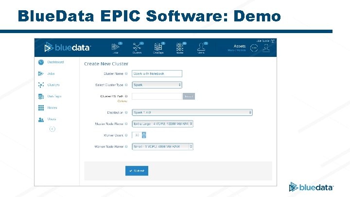 Blue. Data EPIC Software: Demo 
