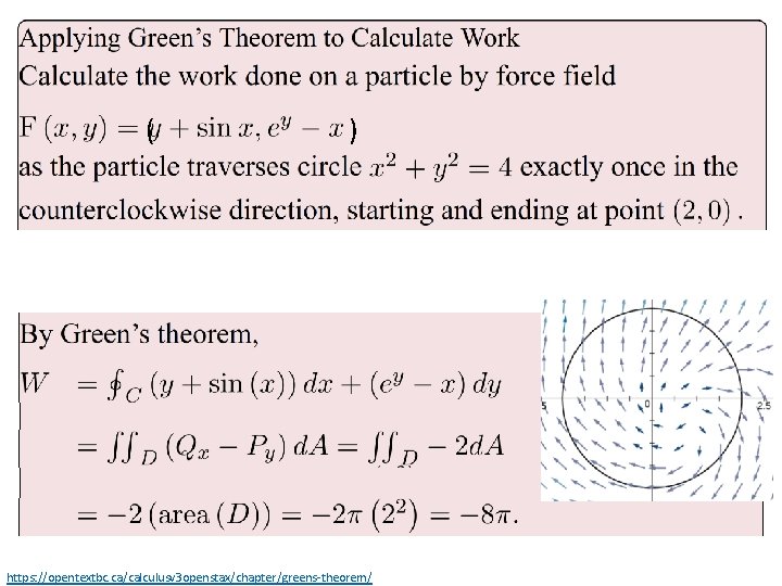 ( ) https: //opentextbc. ca/calculusv 3 openstax/chapter/greens-theorem/ ( ) https: //opentextbc. ca/calculusv 3 openstax/chapter/greens-theorem/