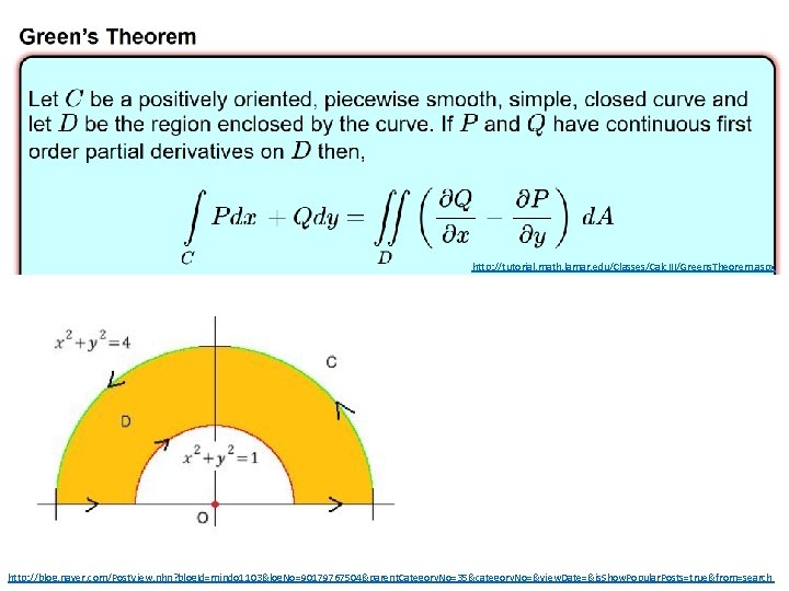 http: //tutorial. math. lamar. edu/Classes/Calc. III/Greens. Theorem. aspx http: //blog. naver. com/Post. View. nhn? http: //tutorial. math. lamar. edu/Classes/Calc. III/Greens. Theorem. aspx http: //blog. naver. com/Post. View. nhn?