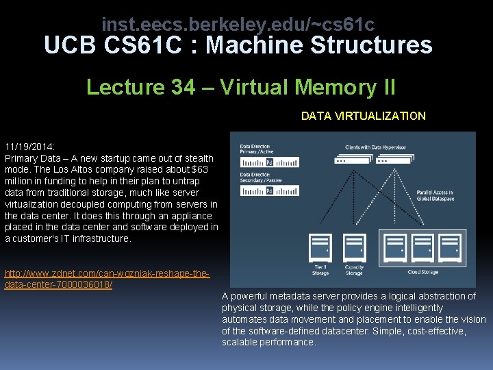 inst. eecs. berkeley. edu/~cs 61 c UCB CS 61 C : Machine Structures Lecture