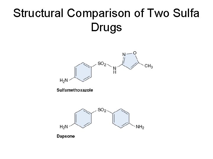 Structural Comparison of Two Sulfa Drugs 