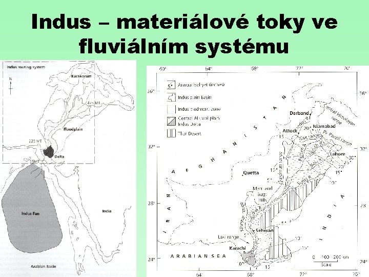 Indus – materiálové toky ve fluviálním systému 