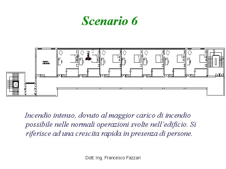 Scenario 6 Incendio intenso, dovuto al maggior carico di incendio possibile nelle normali operazioni