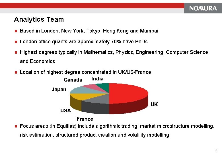 Section Header (used to create Tab Pages and Table of Contents) Analytics Team n Section Header (used to create Tab Pages and Table of Contents) Analytics Team n