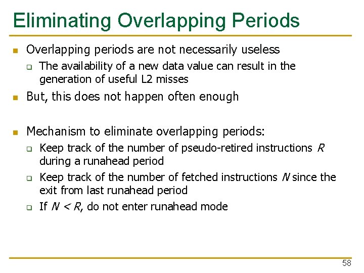 Eliminating Overlapping Periods n Overlapping periods are not necessarily useless q The availability of Eliminating Overlapping Periods n Overlapping periods are not necessarily useless q The availability of