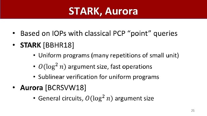 STARK, Aurora • 25 