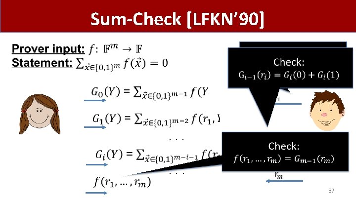 Sum-Check [LFKN’ 90] . . . 37 