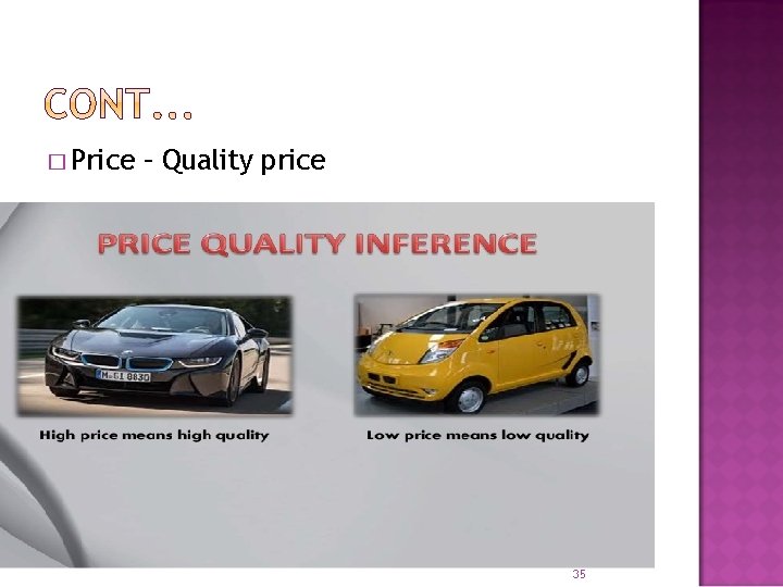 � Price – Quality price 35 � Price – Quality price 35