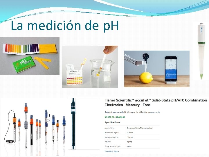 La medición de p. H 