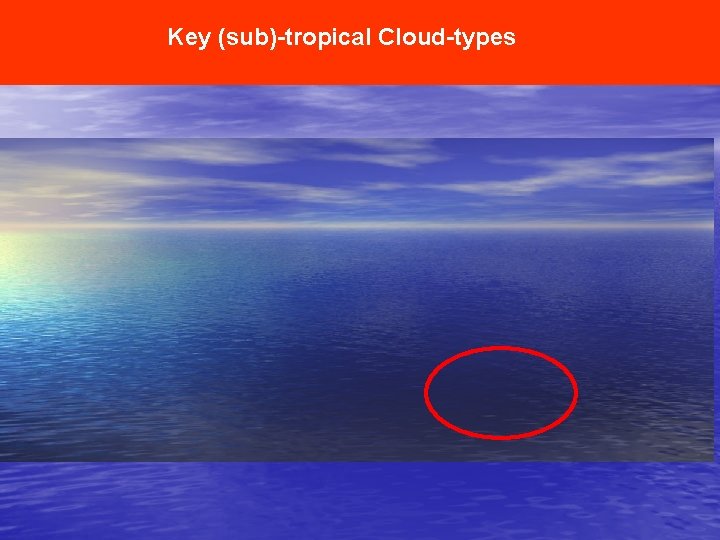 Key (sub)-tropical Cloud-types 