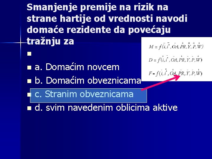 Smanjenje premije na rizik na strane hartije od vrednosti navodi domaće rezidente da povećaju