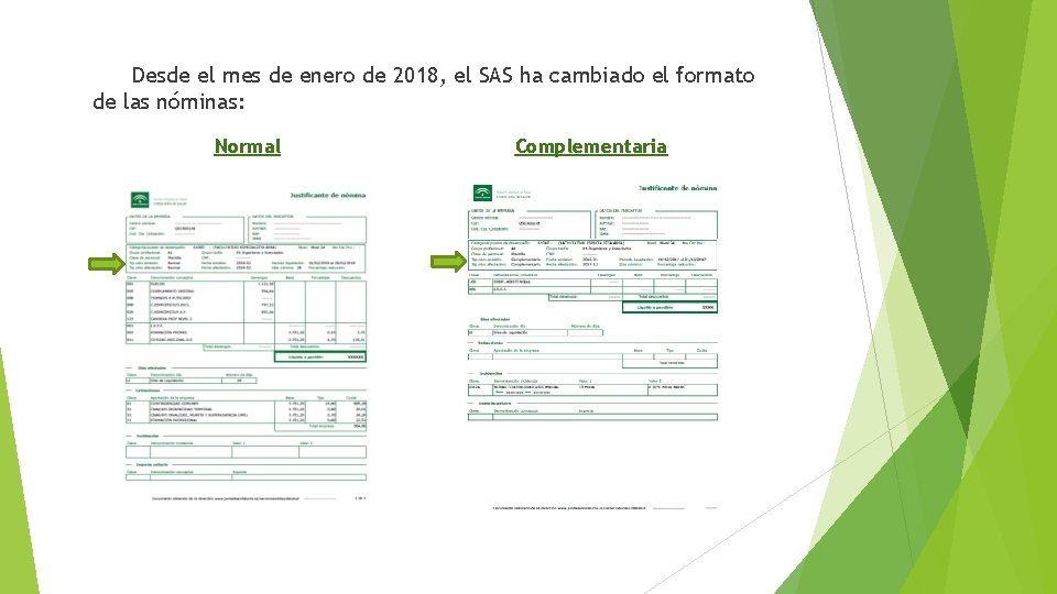 Desde el mes de enero de 2018, el SAS ha cambiado el formato de Desde el mes de enero de 2018, el SAS ha cambiado el formato de