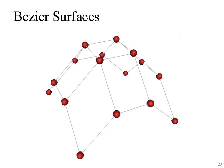 Bezier Surfaces 20 