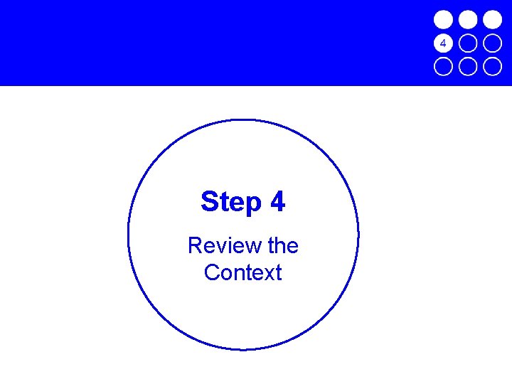 Step 4 Review the Context 