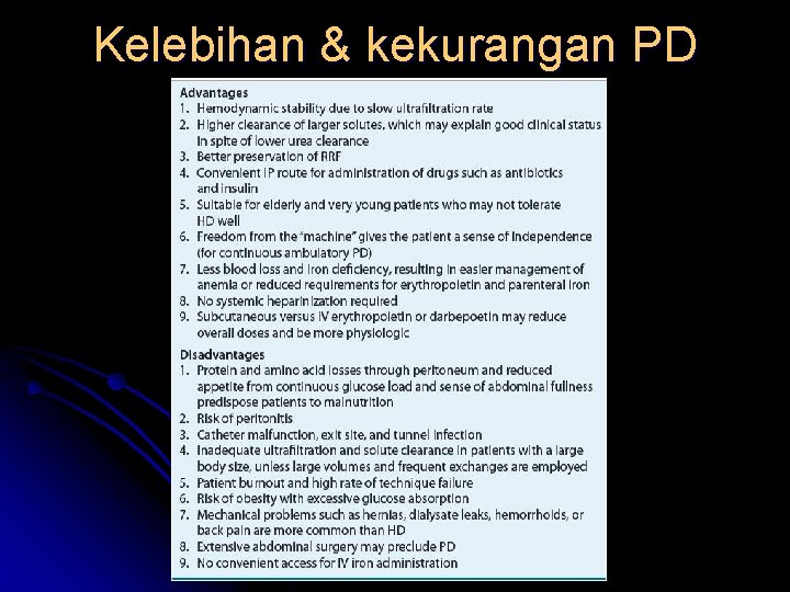 Kelebihan & kekurangan PD 