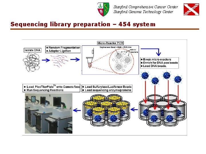 Stanford Comprehensive Cancer Center Stanford Genome Technology Center Sequencing library preparation – 454 system