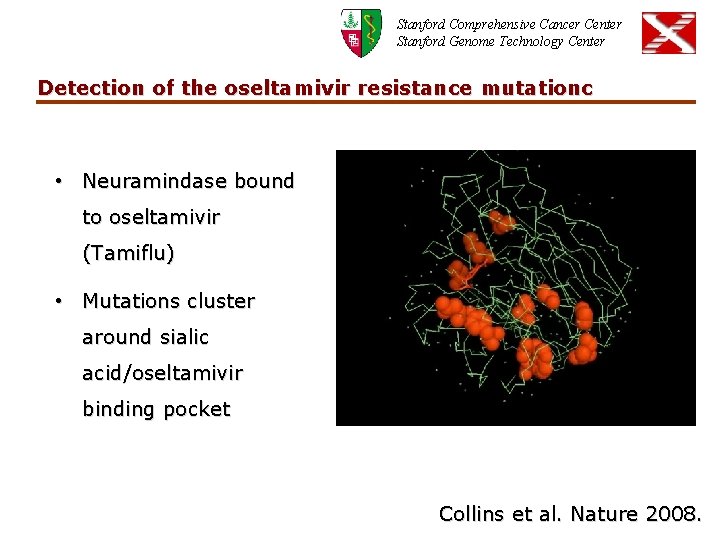 Stanford Comprehensive Cancer Center Stanford Genome Technology Center Detection of the oseltamivir resistance mutationc