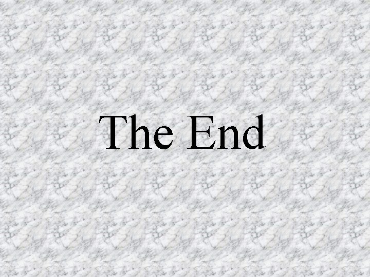 The End 