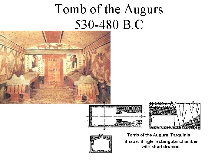 Tomb of the Augurs 530 -480 B. C Tomb of the Augurs 530 -480 B. C