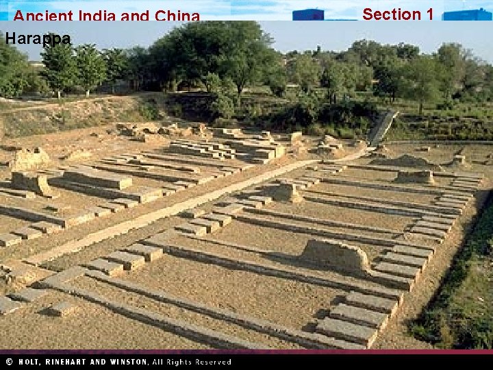 Ancient India and China Harappa Section 1 
