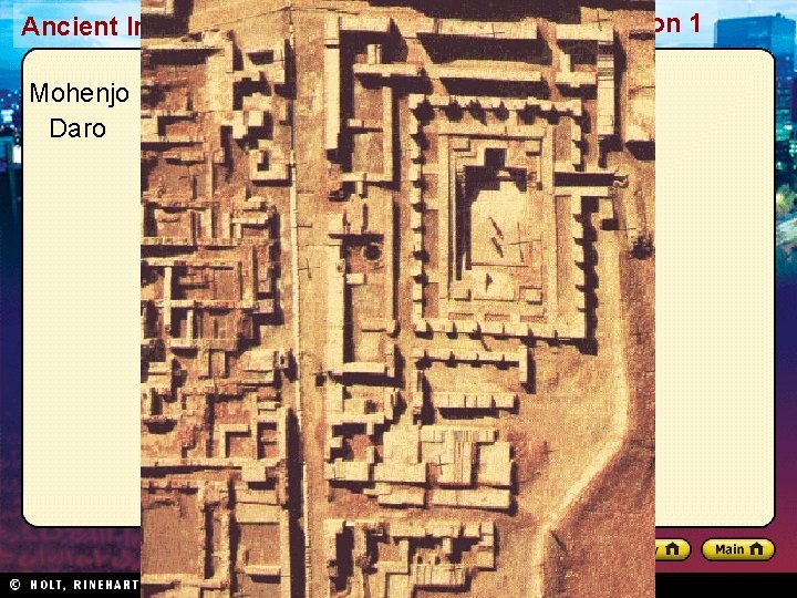 Ancient India and China Mohenjo Daro Section 1 