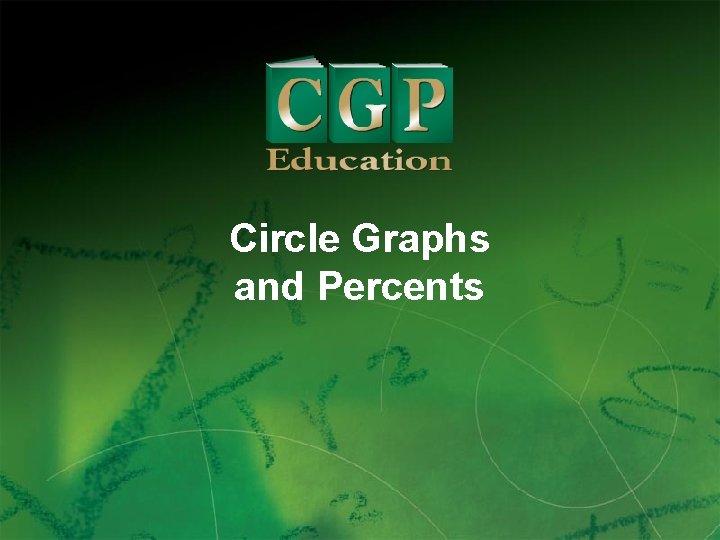 Circle Graphs and Percents 1 