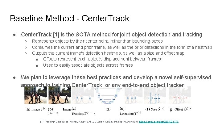 SelfSupervised MultiObject Tracking Daniel Silva Leulseged Tesfaye Contents