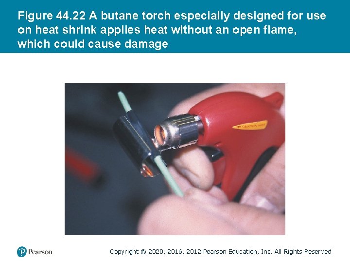 Figure 44. 22 A butane torch especially designed for use on heat shrink applies