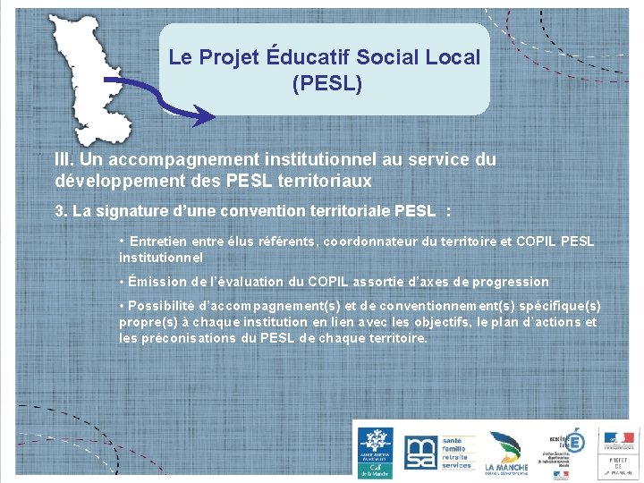 Le Projet Éducatif Social Local (PESL) III. Un accompagnement institutionnel au service du développement