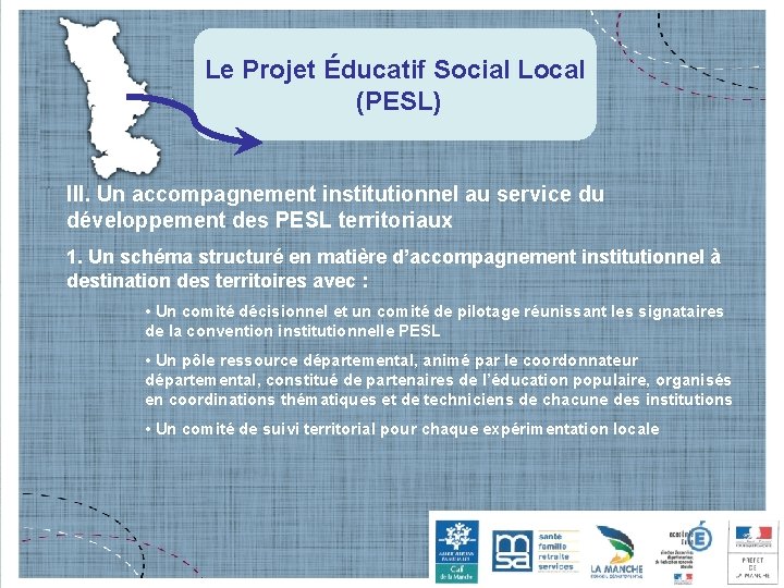 Le Projet Éducatif Social Local (PESL) III. Un accompagnement institutionnel au service du développement