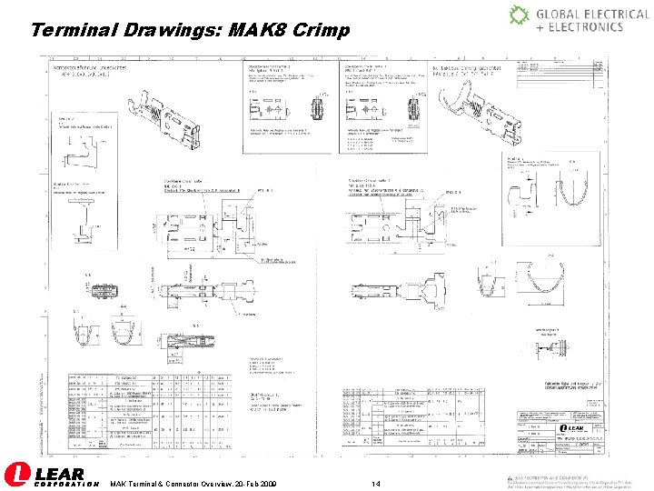 Terminal Drawings: MAK 8 Crimp MAK Terminal & Connector Overview, 20 -Feb-2009 14 