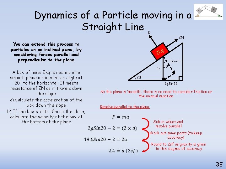 Dynamics of a Particle moving in a Straight Line R You can extend this Dynamics of a Particle moving in a Straight Line R You can extend this