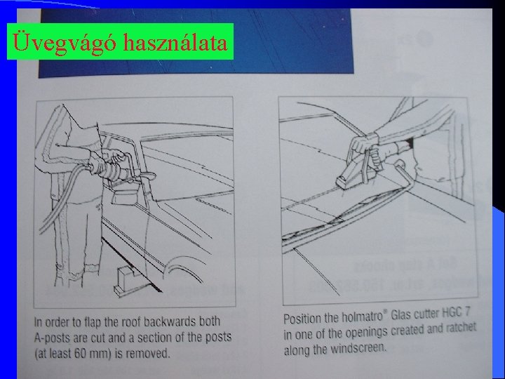 Üvegvágó használata 