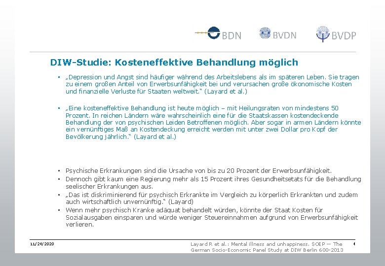 DIW-Studie: Kosteneffektive Behandlung möglich • „Depression und Angst sind häufiger während des Arbeitslebens als