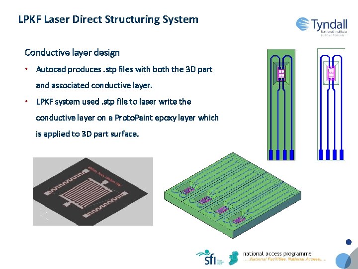 LPKF Laser Direct Structuring System Conductive layer design • Autocad produces. stp files with