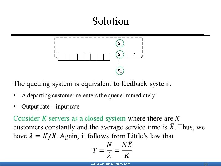 Solution Communication Networks 13 