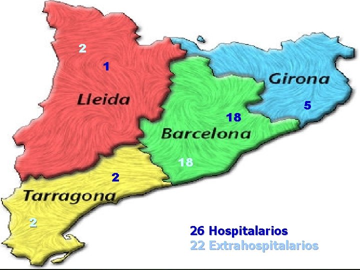 2 1 18 2 2 5 18 26 Hospitalarios 22 Extrahospitalarios 
