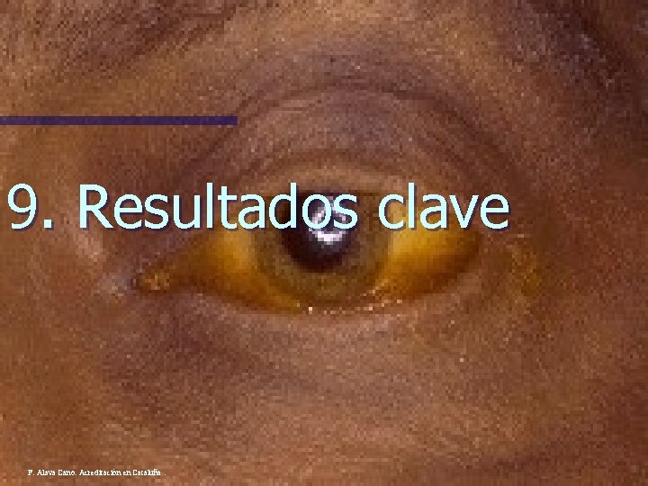 9. Resultados clave F. Alava Cano. Acreditación en Cataluña. 