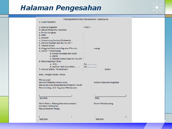 Halaman Pengesahan 