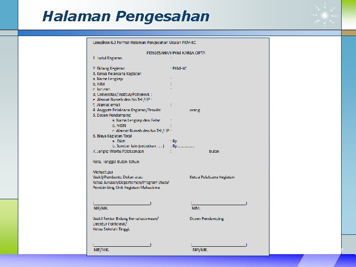 Halaman Pengesahan 