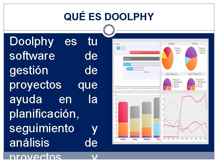 QUÉ ES DOOLPHY Doolphy es tu software de gestión de proyectos que ayuda en