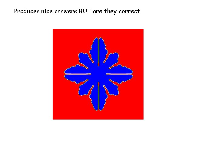 Produces nice answers BUT are they correct Produces nice answers BUT are they correct