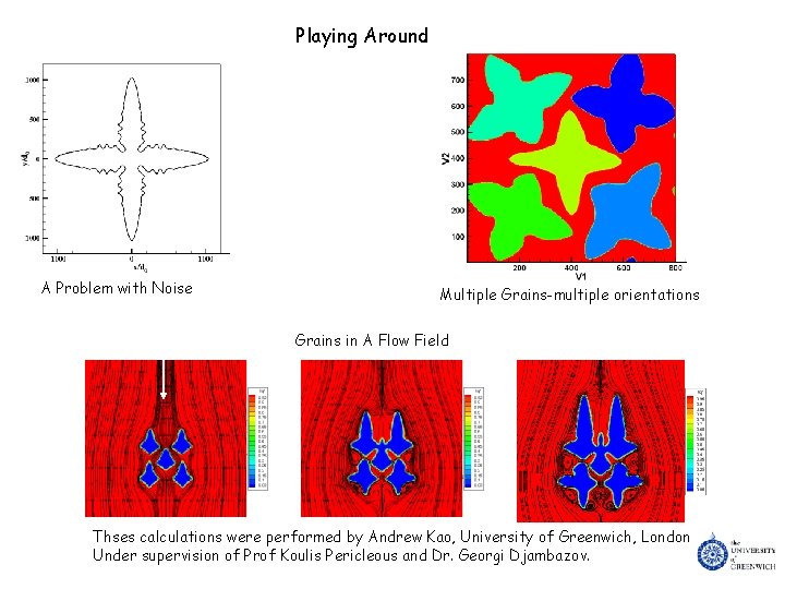 Playing Around A Problem with Noise Multiple Grains-multiple orientations Grains in A Flow Field Playing Around A Problem with Noise Multiple Grains-multiple orientations Grains in A Flow Field