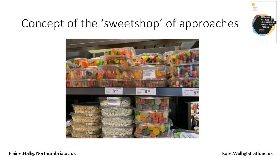 Concept of the ‘sweetshop’ of approaches Elaine. Hall@Northumbria. ac. uk Kate. Wall@Strath. ac. uk