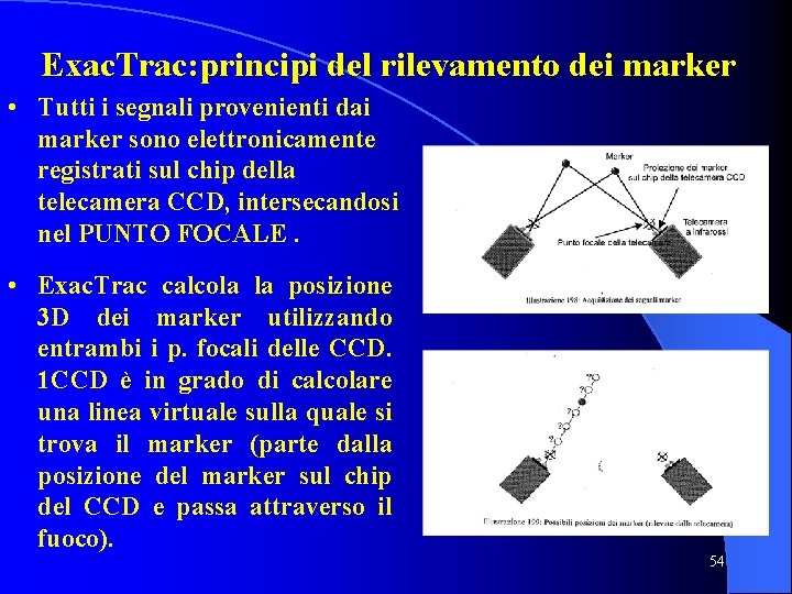 Exac. Trac: principi del rilevamento dei marker • Tutti i segnali provenienti dai marker