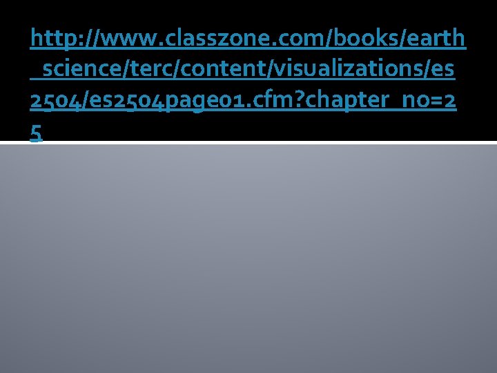 http: //www. classzone. com/books/earth _science/terc/content/visualizations/es 2504 page 01. cfm? chapter_no=2 5 